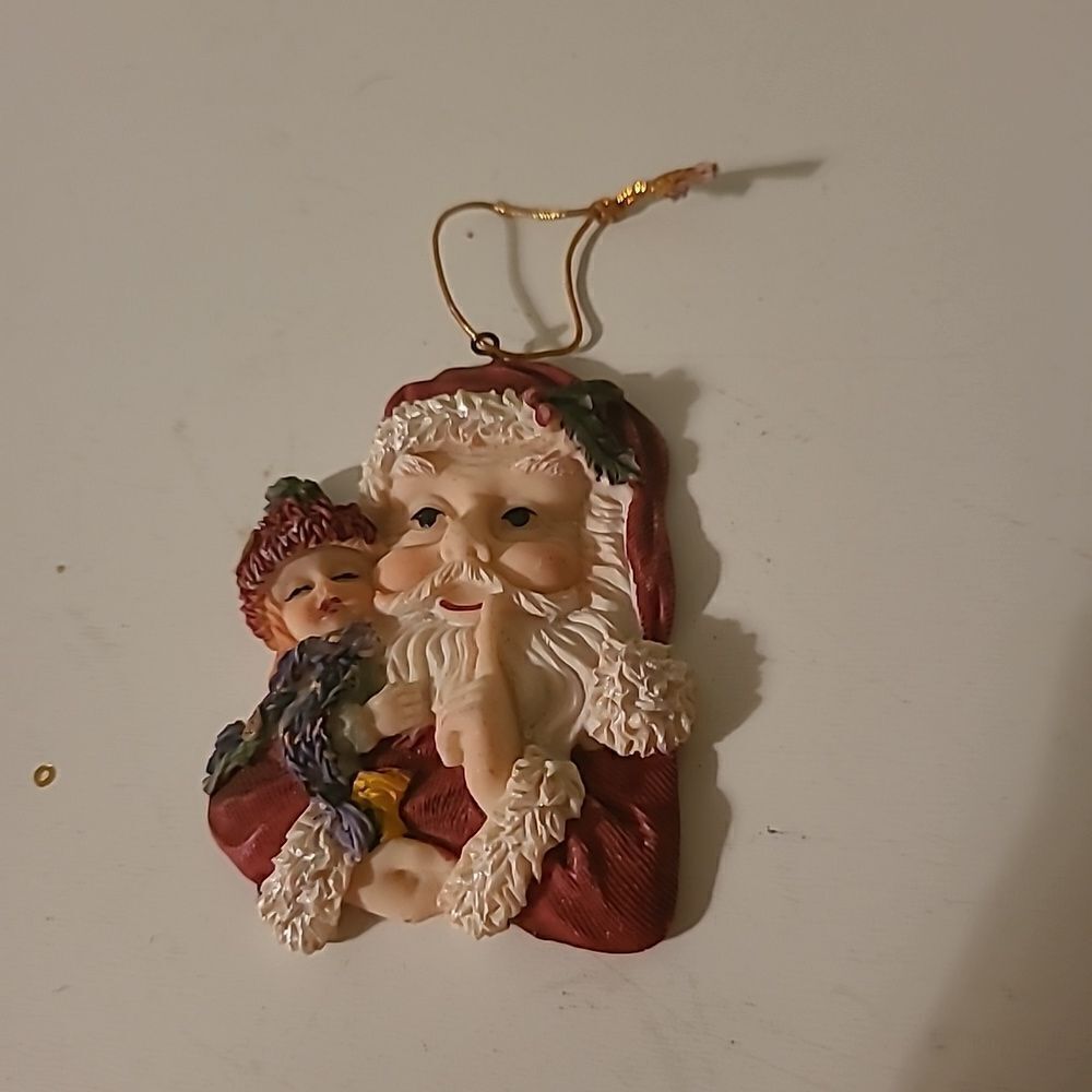 Vintage Santa Ornament #4